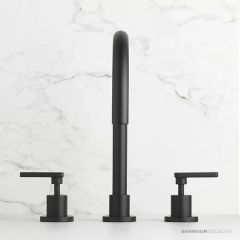 Faucet Strommen Chisel D Lever Spa Set Hob, Matte Black 31792-78