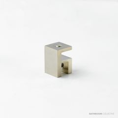 Faucet Strommen Shower Over-panel Fitting, Glass-to-glass Square, Brushed New Nickel 34412-72