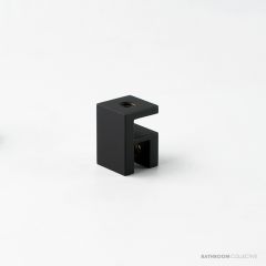 Faucet Strommen Shower Over-panel Fitting, Glass-to-glass Square, Matte Black 34412-78