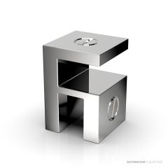 Faucet Strommen Shower Over-panel Fitting, Glass-to-glass Square 34412