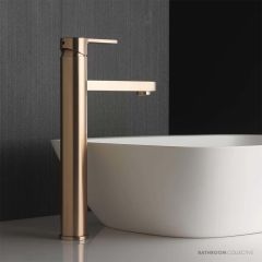 Faucet Strommen Zeos Basin Mixer, Tall 222h, Antique Brass Medium 35101-83