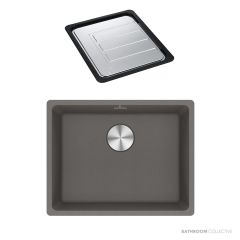 Franke Maris Undermount Single Bowl Sink 553mm, DT651, Stone Grey MRG110-52SG-FPC