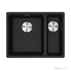 Franke Maris Undermount 1 & 1/2 Double Bowl Sink 553mm, SBR, Onyx MRG160SBRON-B