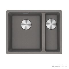 Franke Maris Undermount 1 & 1/2 Double Bowl Sink 553mm, SBR, Stone Grey MRG160SBRSG-B