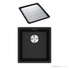 Franke Maris Flushmount Single Bowl Sink 403mm, DT651, Onyx MRG210-37ON-FPC