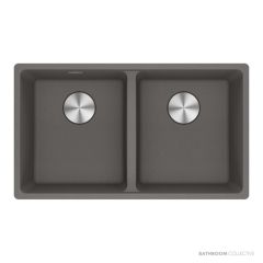 Franke Maris Flushmount Double Bowl Sink 753mm, Stone Grey MRG220-35SG-B
