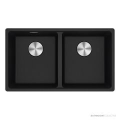 Franke Maris Topmount Double Bowl Sink 760mm, Onyx MRG 620/35-35B ON
