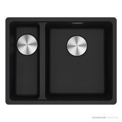 Franke Maris Topmount 1 & 1/2 Double Bowl Sink 560mm, SBL, Onyx MRG 660/34-15B SBL ON