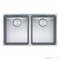 Franke Mythos Undermount Double Bowl Sink 745mm, Stainless MYX120-34/34B
