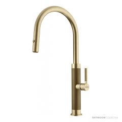 Franke Mythos Masterpiece 218mm Pull Out Sink Mixer, Gold TA6701GD