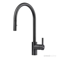 Franke Eos Neo 231mm Pull Out Spray Sink Mixer, Black Steel TA9601BS