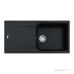 Franke Urban Topmount Single Bowl Sink 1000mm, 1th, Left Drainer, Onyx UBG611-100ONLHD