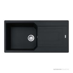 Franke Urban Topmount Single Bowl Sink 1000mm, 1th, Right Drainer, Onyx UBG611-100ONRHD