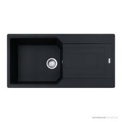 Franke Urban Topmount Single Bowl Sink 1000mm, Reversible Drainer, Matt Black UBG611-100REV MB