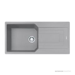 Franke Urban Topmount Single Bowl Sink 1000mm, Reversible Drainer, Stone Grey UBG611-100REV SG