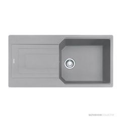 Franke Urban Topmount Single Bowl Sink 1000mm, 1th, Left Drainer, Stone Grey UBG611-100SGLHD