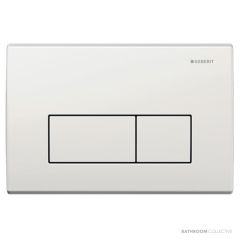 Geberit Kappa50 Flush Button, White Metal 115.260.11.1