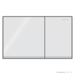 Geberit Sigma60 Flush Button, White Glass 115.640.SI.1