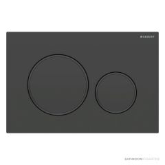 Geberit Sigma20 Flush Button, Finger Print Resistant, Matt Black with Black Trim 115.882.16.1