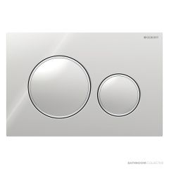 Geberit Sigma20 Flush Button, Chrome with Satin Trim 115.882.KH.1