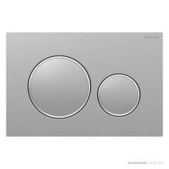 Geberit Sigma20 Flush Button, Finger Print Resistant, Stainless Steel with Chrome Trim 115.882.SN.1
