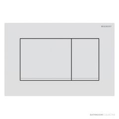 Geberit Sigma30 Flush Button, Finger Print Resistant, Matt White with White Trim 115.883.01.1