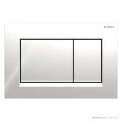 Geberit Sigma30 Flush Button, Chrome, Matt Chrome Trim 115.883.KH.1