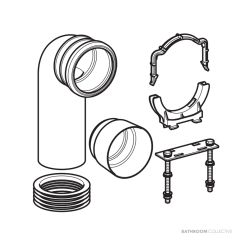 Geberit Duofix chair bracket accessory package AU 225.180.00.1