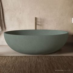 Apaiser Haven 1800mm Stone Freestanding Bath With Base HAVEN-BATH-WITH-BASE-1800-5360-X3