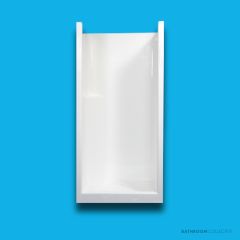 Doccia SE13 900 x 765mm Shower Enclosure, Low Step, White SE-13