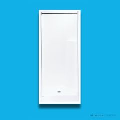 Doccia SE2 780 x 760mm Shower Enclosure, Low Step, White SE-2