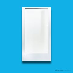 Doccia SE20 1000 x 750mm Shower Enclosure, High Step, White SE-20