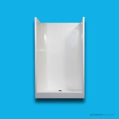 Doccia SE23 1180 x 750mm Shower Enclosure, Low Step, White SE-23