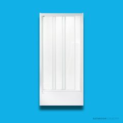 Doccia SE26 910 x 910mm Shower Enclosure, High Step, White SE-26