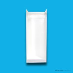 Doccia SE3 780 x 760mm Shower Enclosure, Low Step, White SE-3