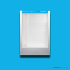 Doccia SE40 1250 x 760mm Shower Enclosure, High Step, White SE-40