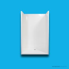 Doccia SE42 1200 x 900mm Shower Enclosure, Low Step, White SE-42