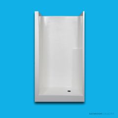 Doccia SE44 1130 x 870mm Shower Enclosure, Low Step, White SE-44