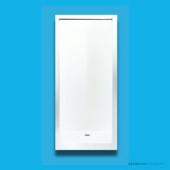 Doccia SE5 862 x 750mm Shower Enclosure, Low Step, White SE-5