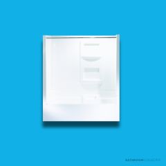 Doccia SE55 1688 x 790mm Shower Enclosure, High Step, White SE-55