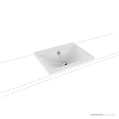 Kaldewei Silenio Inset Countertop Washbasin No Overflow 600 x 460 x 40mm 01-3040