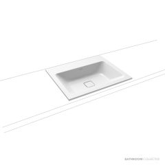 Kaldewei Cono Built In Washbasin 600 x 500 x 14mm Alpine White 01-3080