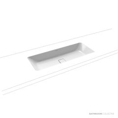 Kaldewei Cono Undercounter Washbasin 869 x 382mm, Freeflow Waste 01-3088