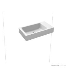 Kaldewei Puro Wall Hung Washbasin 550 x 300 x 100mm 01-3162