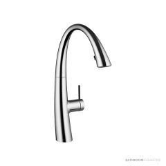 KWC Zoe Pull-Out Spray Sink Mixer with Light - Stainless Steel 10.201.122.127