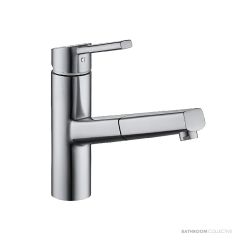KWC Luna-E Pull-Out Spray Sink Mixer - Stainless Steel 10.441.113.700