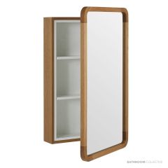 Loughlin Alura Single Door Timber Shaving Cabinet with 3 Shelves ALURACAB