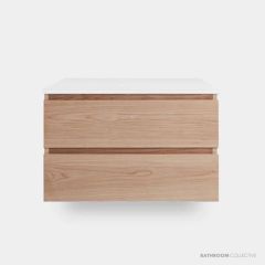 Loughlin Avoca Double Drawer Slim Wall Hung Timber Vanity AVOCASLIM