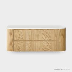Loughlin Evans Double Drawer Wall Hung Timber Veneer Vanity EVANSVANITY