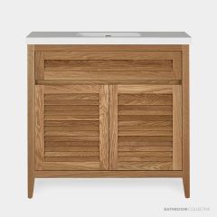 Loughlin Hampton Two Door Freestanding Timber Vanity on Legs with Integrated Basin HAMPTONONLEGINT